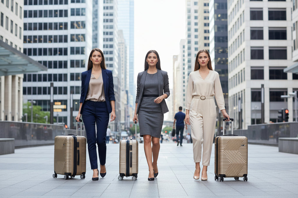 Champagne Gold | Hardshell Luggage - Durable Travel Suitcase | Wanderra