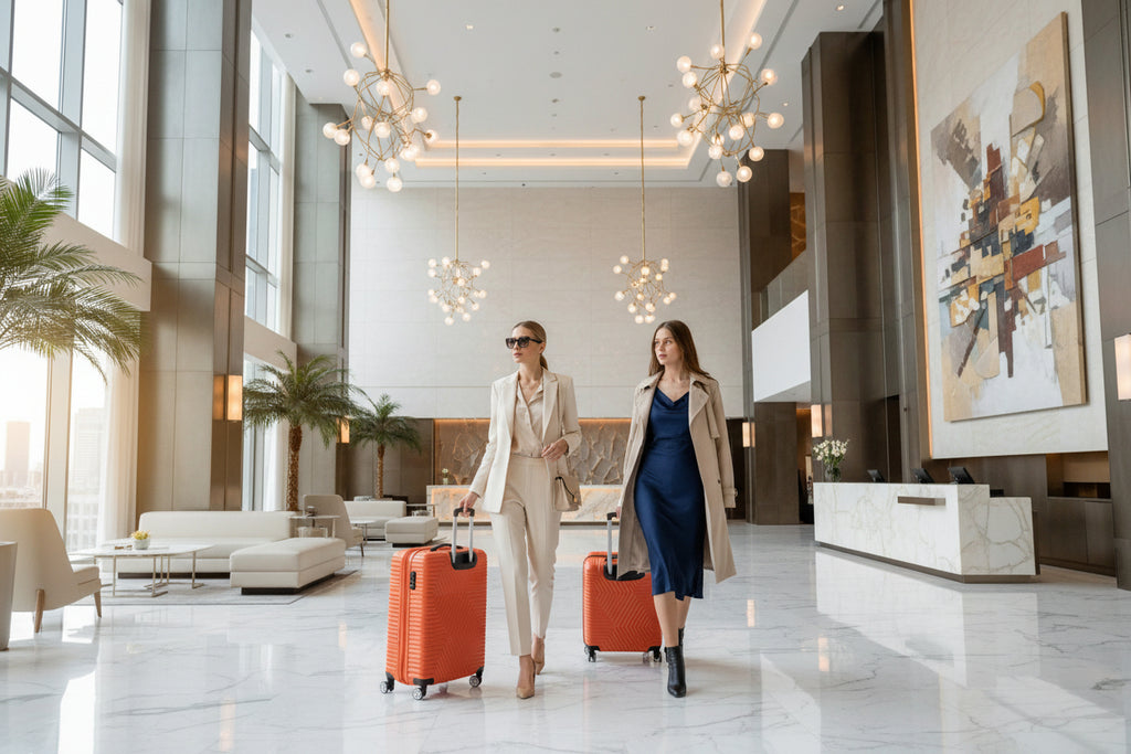 Orange Blossom | Hardshell Luggage - Durable Travel Suitcase | Wanderra