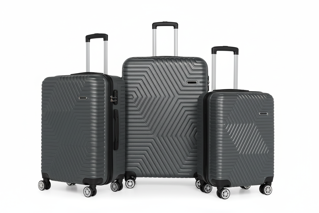 Business Grey | Hardshell Luggage - Durable Travel Suitcase | Wanderra