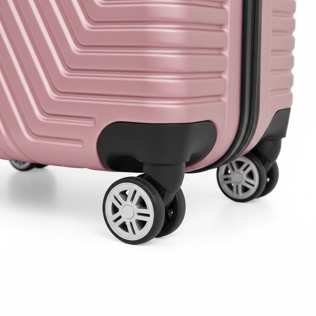 Pink Rose | Hardshell Luggage - Durable Travel Suitcase | Wanderra